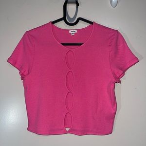 Garage Hot Pink Crop Top